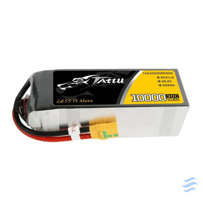 Battery Tattu 10000mAh 22.2V 30C 6S1P XT90 Anti spark Plug Lithium and NiMH