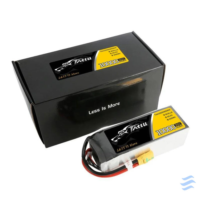 Battery Tattu 10000mAh 22.2V 30C 6S1P XT90 Anti spark Plug Lithium and NiMH