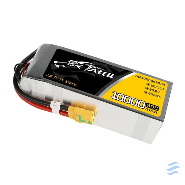 Battery Tattu 10000mAh 22.2V 30C 6S1P XT90 Anti spark Plug Lithium and NiMH
