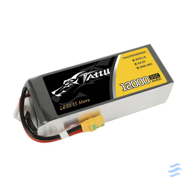 Battery Tattu 12000mAh 22.2V 30C 6S1P XT90 Lithium and NiMH