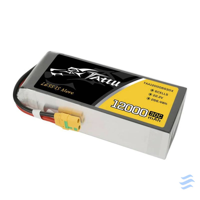 Battery Tattu 12000mAh 22.2V 30C 6S1P XT90 Lithium and NiMH