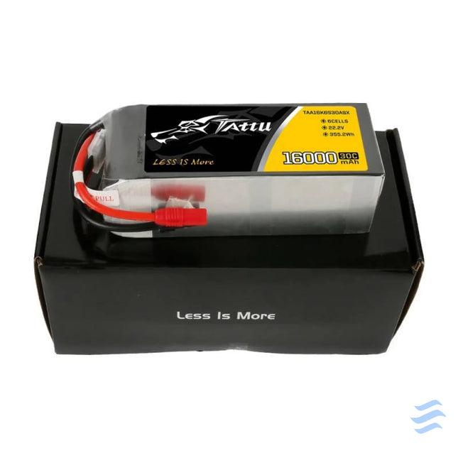 Battery Tattu 16000mAh 22.2V 30C 6S1P LiPo AS150 + XT150 Lithium and NiMH