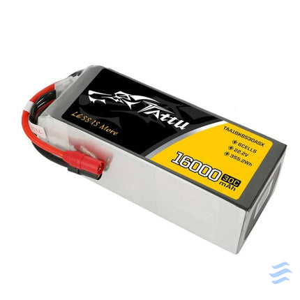 Battery Tattu 16000mAh 22.2V 30C 6S1P LiPo AS150 + XT150 Lithium and NiMH