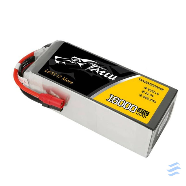 Battery Tattu 16000mAh 22.2V 30C 6S1P LiPo AS150 + XT150 Lithium and NiMH