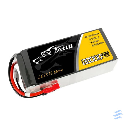 Battery Tattu 22000mAh 22.2V 30C 6S1P LiPo AS150 + XT150 Lithium and NiMH