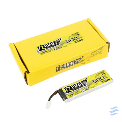 Battery Tattu 500mAh 3.7V 95C 1S1P Long Lithium and NiMH
