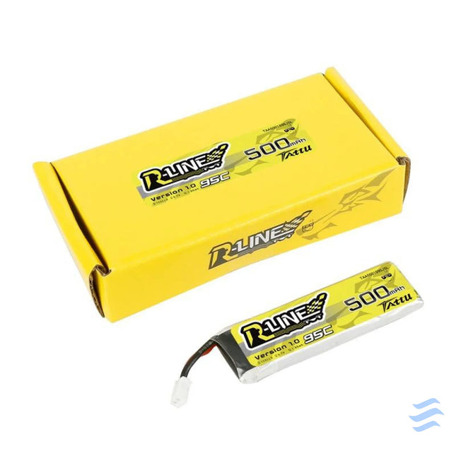 Battery Tattu 500mAh 3.7V 95C 1S1P Long Lithium and NiMH