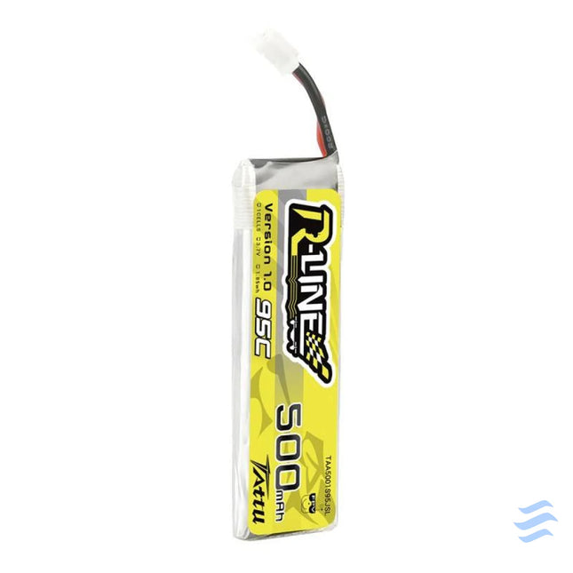 Battery Tattu 500mAh 3.7V 95C 1S1P Long Lithium and NiMH