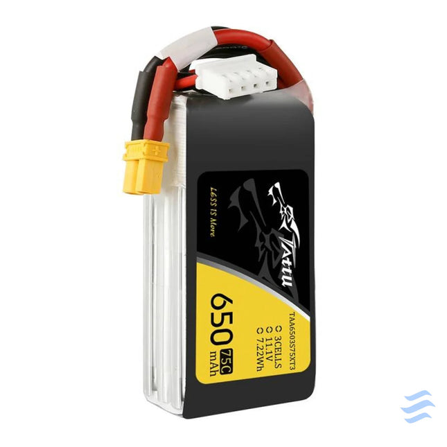 Battery Tattu 650mAh 11,1V 75C 3S1P Lithium and NiMH