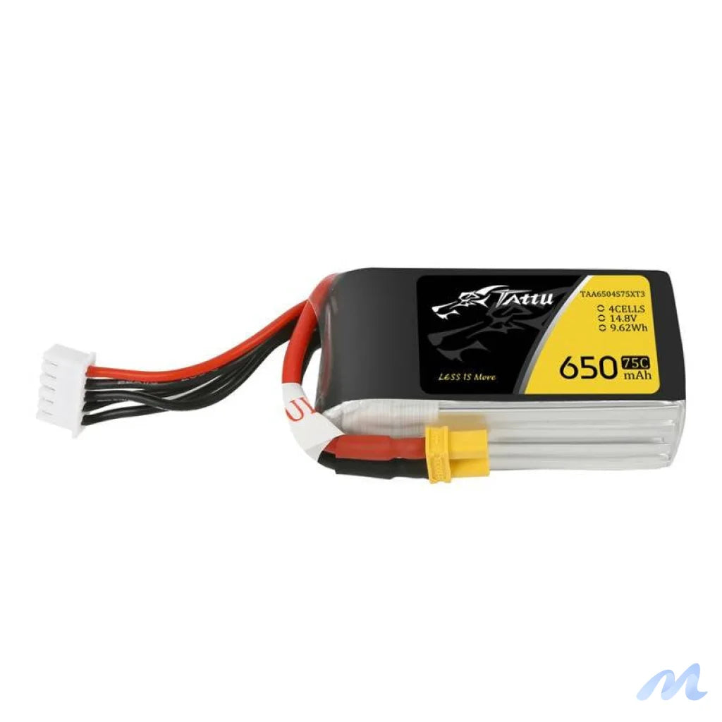 Battery Tattu 650mAh 14.8V 75C 4S1P XT30