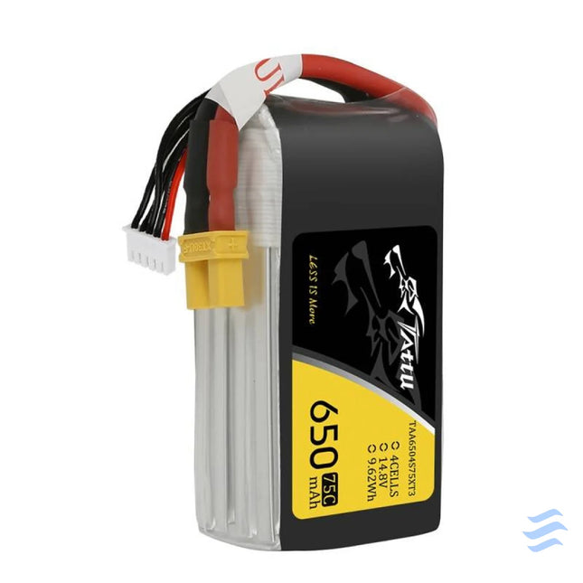 Battery Tattu 650mAh 14.8V 75C 4S1P XT30 Lithium and NiMH