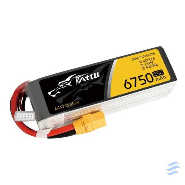 Battery Tattu 6750mAh 14.8V 25C 4S1P XT90 Lithium and NiMH