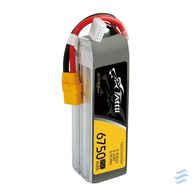 Battery Tattu 6750mAh 14.8V 25C 4S1P XT90 Lithium and NiMH