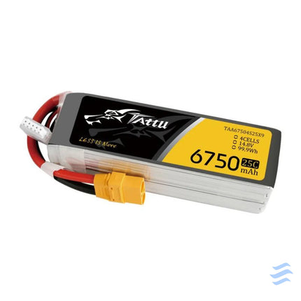 Battery Tattu 6750mAh 14.8V 25C 4S1P XT90 Lithium and NiMH