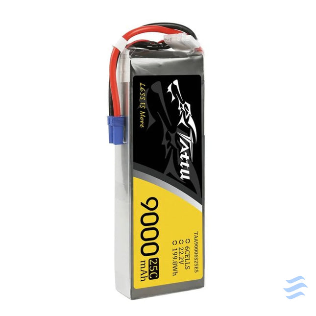 Battery Tattu 9000mAh 22,2V 25C 6S1P Lithium and NiMH