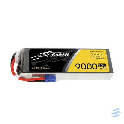 Battery Tattu 9000mAh 22,2V 25C 6S1P Lithium and NiMH