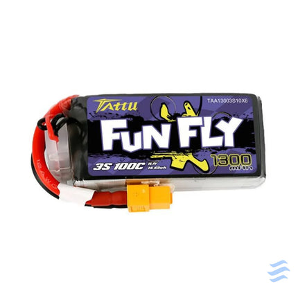 Battery Tattu Funfly 1300mAh 11,1V 100C 3S1P Lithium and NiMH