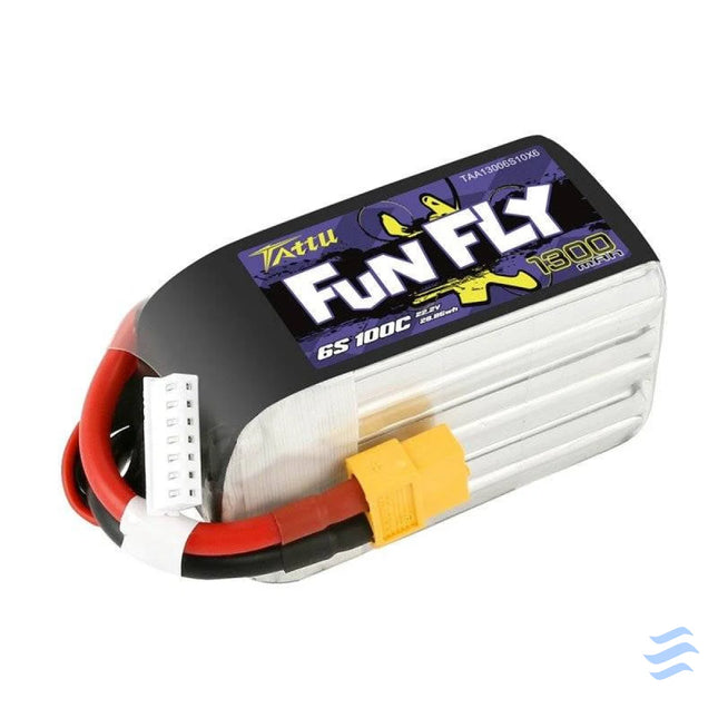 Battery Tattu Funfly 1300mAh 22,2V 100C 6S1P XT60 Lithium and NiMH