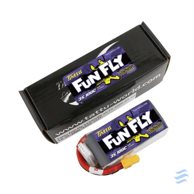Battery Tattu Funfly 1550mAh 11,1V 100C 3S1P Lithium and NiMH