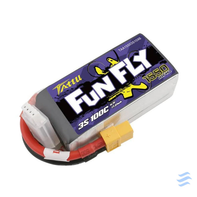 Battery Tattu Funfly 1550mAh 11,1V 100C 3S1P Lithium and NiMH