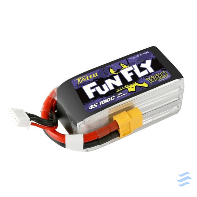 Battery Tattu Funfly 1550mAh 14,8V 100C 4S1P Lithium and NiMH