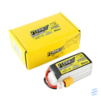 Battery Tattu R Line 1050mAh 22.2V 95C 6S1P XT60 Lithium and NiMH