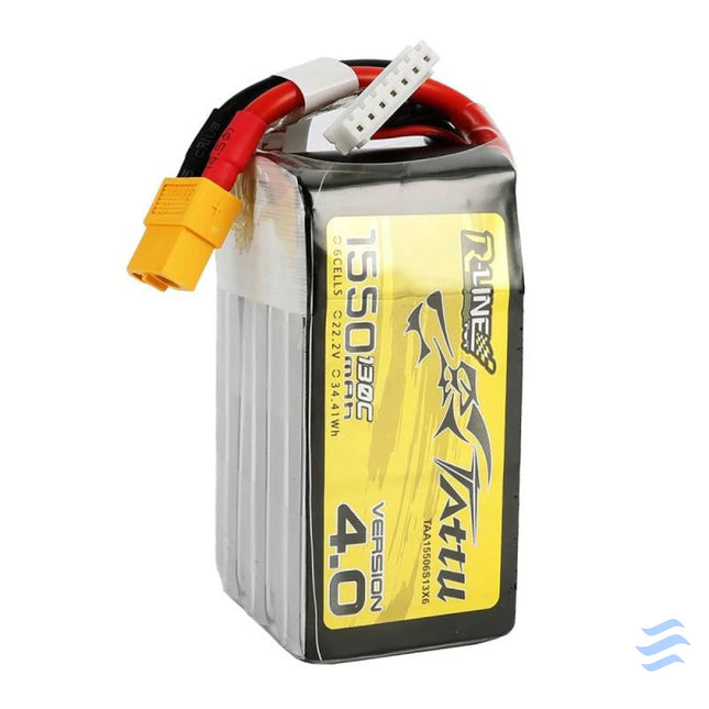 Battery Tattu R Line 4.0 1550mAh 22.2V 130C 6S1P XT60 Lithium and NiMH