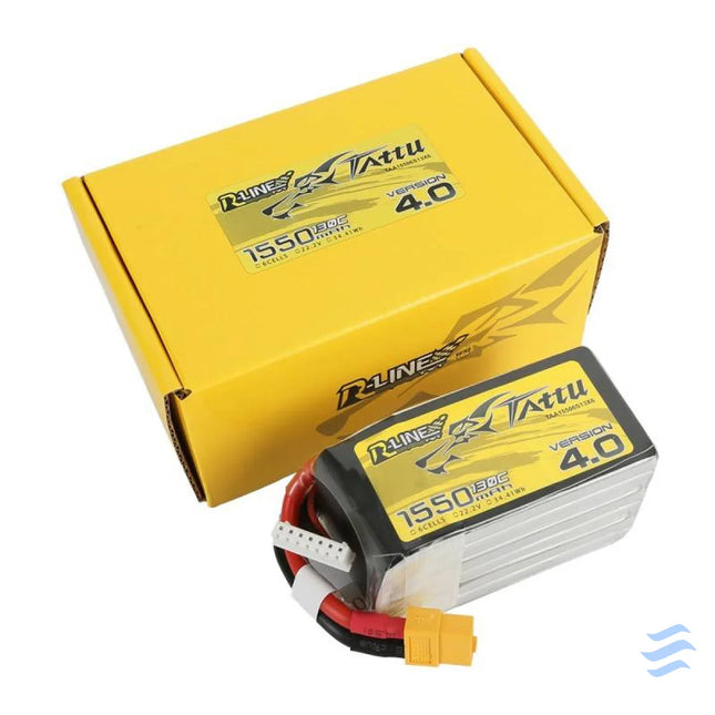 Battery Tattu R Line 4.0 1550mAh 22.2V 130C 6S1P XT60 Lithium and NiMH
