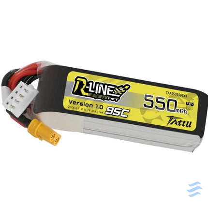 Battery Tattu R Line 550mAh 11.1V 95C 3S1P XT30 Lithium and NiMH