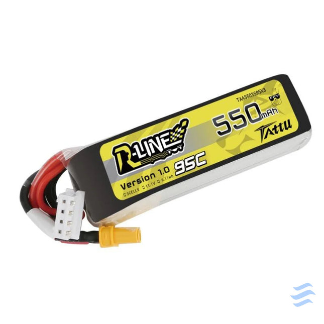 Battery Tattu R Line 550mAh 11.1V 95C 3S1P XT30 Lithium and NiMH