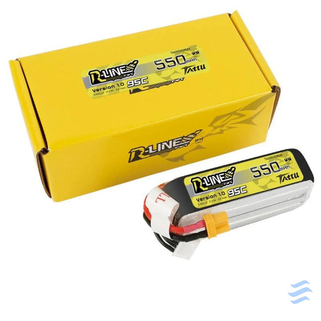 Battery Tattu R Line 550mAh 14.8V 95C 4S1P Lithium and NiMH
