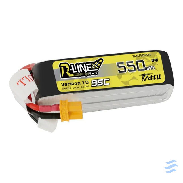 Battery Tattu R Line 550mAh 14.8V 95C 4S1P Lithium and NiMH