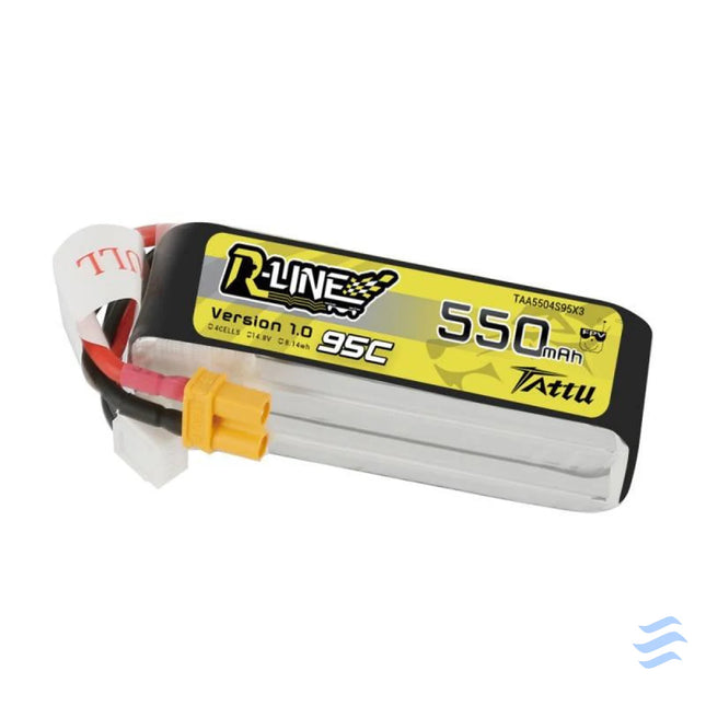 Battery Tattu R Line 550mAh 14.8V 95C 4S1P Lithium and NiMH