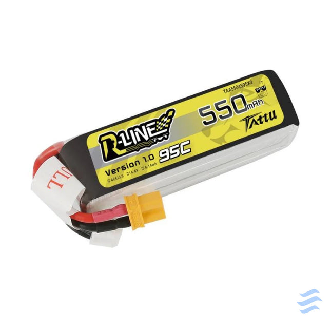 Battery Tattu R Line 550mAh 14.8V 95C 4S1P Lithium and NiMH