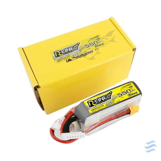 Battery Tattu R Line 550mAh 22.2V 95C 6S1P XT30 Lithium and NiMH