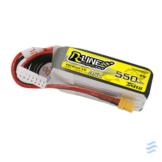 Battery Tattu R Line 550mAh 22.2V 95C 6S1P XT30 Lithium and NiMH