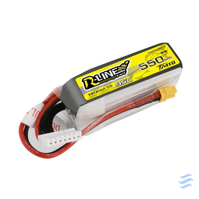 Battery Tattu R Line 550mAh 22.2V 95C 6S1P XT30 Lithium and NiMH