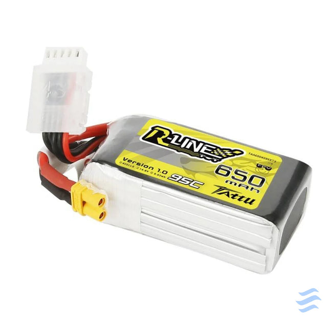 Battery Tattu R Line 650mAh 14,8V 95C 4S1P XT30 Lithium and NiMH