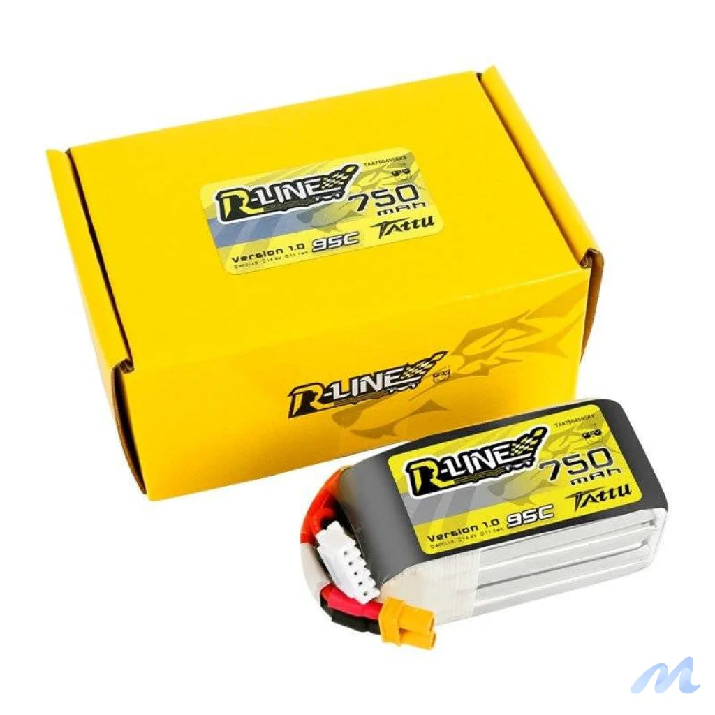 Battery Tattu R-Line 750mAh 14.8V 95C 4S1P JST-XHR