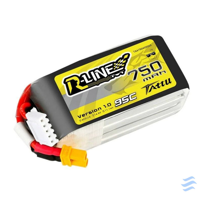 Battery Tattu R Line 750mAh 14.8V 95C 4S1P JST XHR Lithium and NiMH