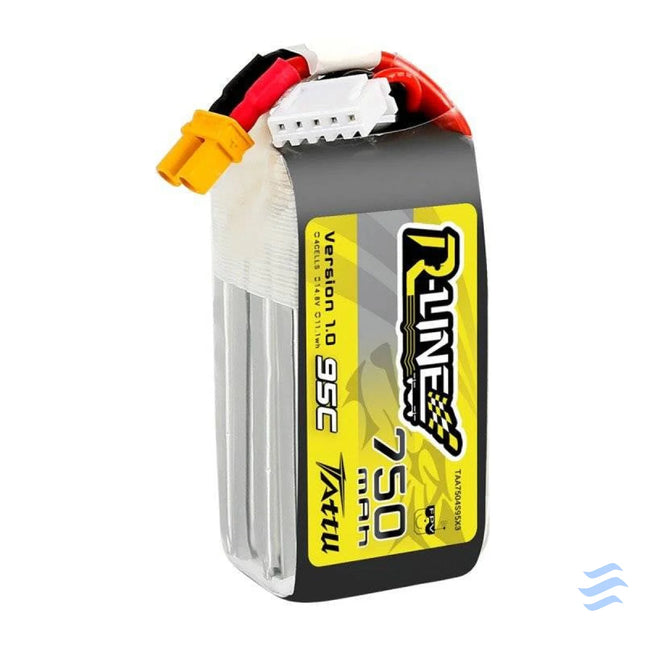 Battery Tattu R Line 750mAh 14.8V 95C 4S1P JST XHR Lithium and NiMH
