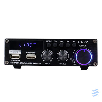 Blitzwolf AS 22 audio amplifier 45W Bluetooth 5.0 USB + remote control (black) Accessories
