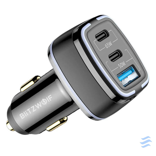 BlitzWolf BW BC4 115W 3 Port USB PD car charger Car chargers
