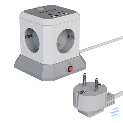 BlitzWolf BW EC1 4xAC 2xUSB A 2xUSB C Extender Power strips