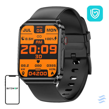 BlitzWolf BW HL6 smartwatch (black silicone) Smartwatches