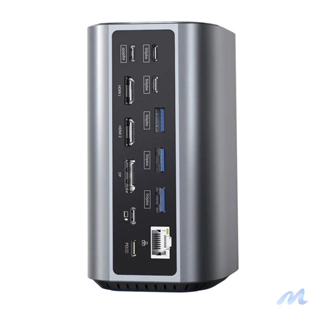 Blitzwolf BW-TH15 17in1 Docking Station 2xHD+DP+4xC+3xUSB 3.0+USB 3.1+C 3.2+C PD+RJ45+micro SD+SD+3.5mm Audio