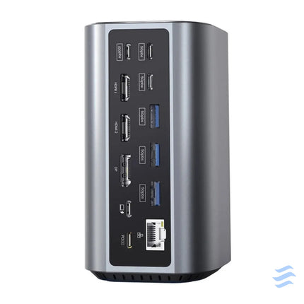 Blitzwolf BW TH15 17in1 Docking Station 2xHD + DP + 4xC + 3xUSB 3.0 + USB 3.1 + C 3.2 + C PD + RJ45 + micro SD + SD