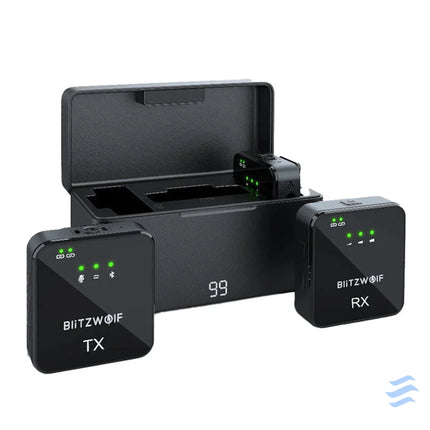 BlitzWolf Wireless Microphone BW SX63 1000mAh (black) Lavalier