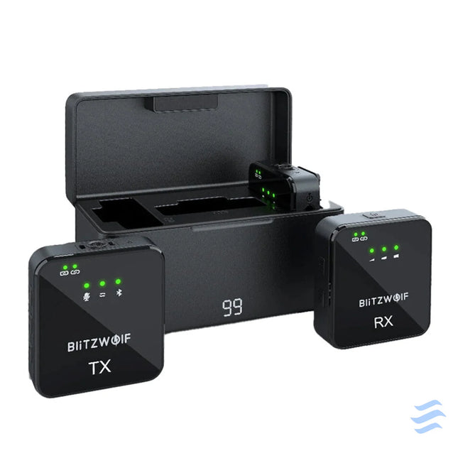 BlitzWolf Wireless Microphone BW SX63 1000mAh (black) Lavalier