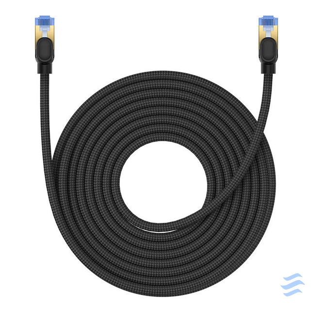Braided network cable cat.7 Baseus Ethernet RJ45 10Gbps 10m (black) Network cables